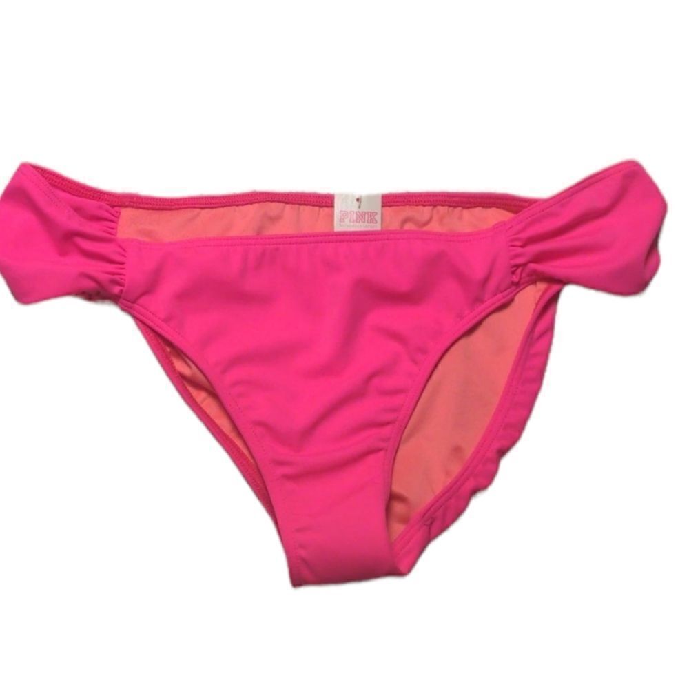 PINK bikini swim bottom hot pink‎